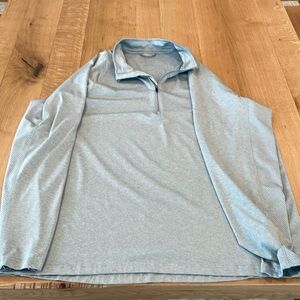 Men’s quarter zip long sleeve tee